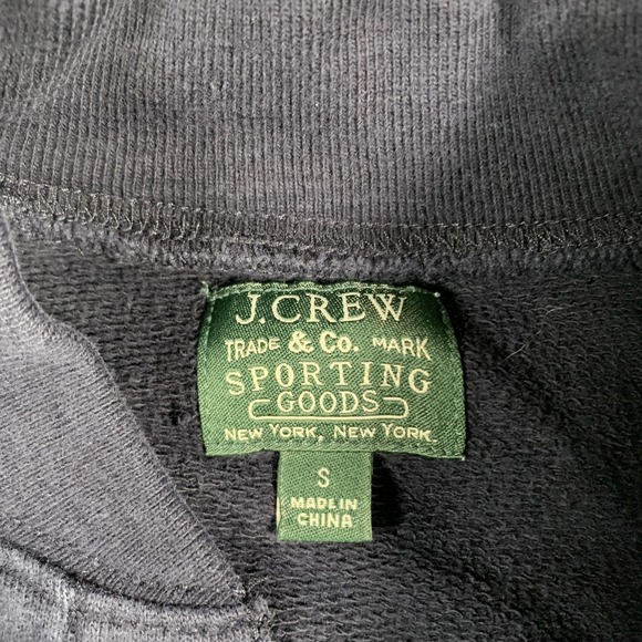 J‎ Crew Jacket Mens Small Navy Blue Bomber Snap Front Cotton Raglan Varsity Coat - Picture 4 of 11